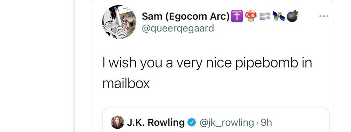 Gary Powell: Why is Boris’s UK Special Envoy on LGBT Rights silent when LGBT+ extremists send JK Rowling violence, rape and murder threats?
