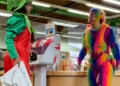 Rainbow-dressed monkey man with “perky prosthetic bum cheeks, sagging nipples and eye-catching dangling dildo” hired by Redbridge Libraries for children’s reading event, reports Jo Bartosch