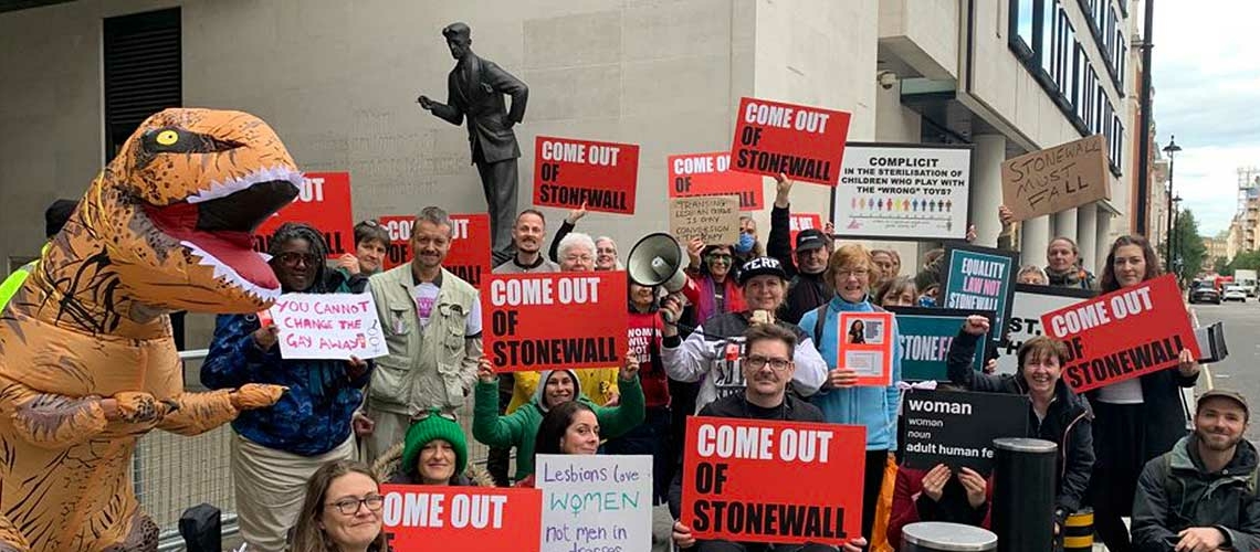 “It was the first LGB-led protest against an organisation increasingly seen as having betrayed the gays,” reports MrMenno from the #ComeOutOfStonewall protest