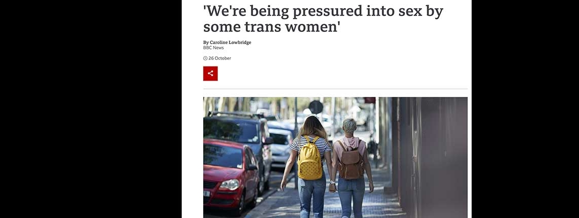 “As one of the lesbians quoted in this article, this backlash has hurt. Deeply.” Kat Howard reflects on her BBC interview on the cotton ceiling.